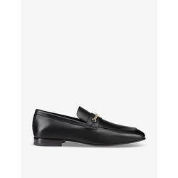 Christian Louboutin MJ Moc chain-embellished leather loafers