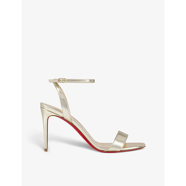 Christian Louboutin Loubigirl 85 metallic-leather heeled sandals