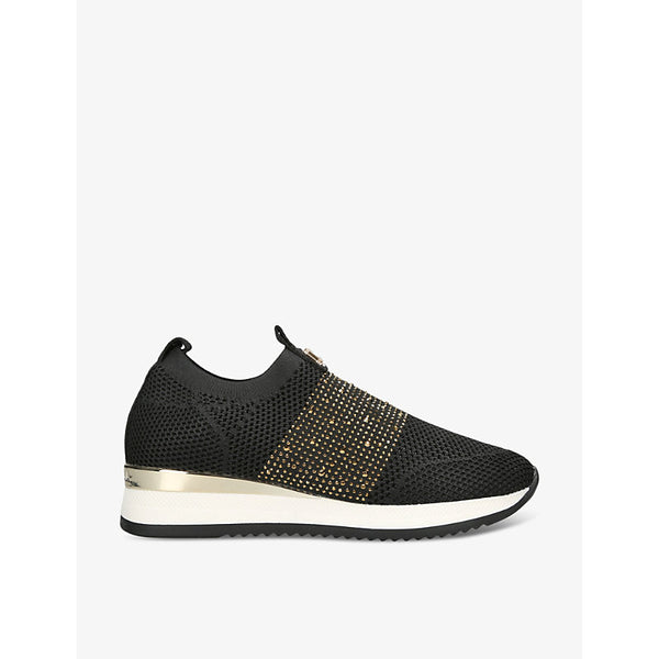 Carvela Janeiro crystal-embellished woven low-top trainers | Carvela