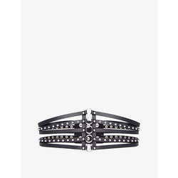  The Kooples Stud-embellished leather corset belt