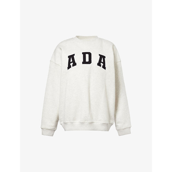 Adanola Logo-embroidered oversized organic-cotton sweatshirt