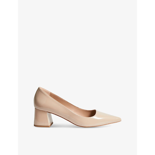 Lk Bennett Sloane heeled patent-leather court shoes