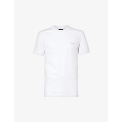  Emporio Armani Logo text-print jersey T-shirt