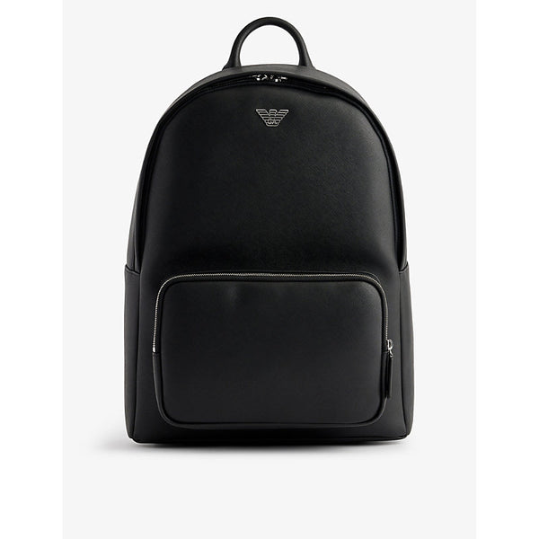 Emporio Armani Branded-hardware leather backpack | Emporio Armani