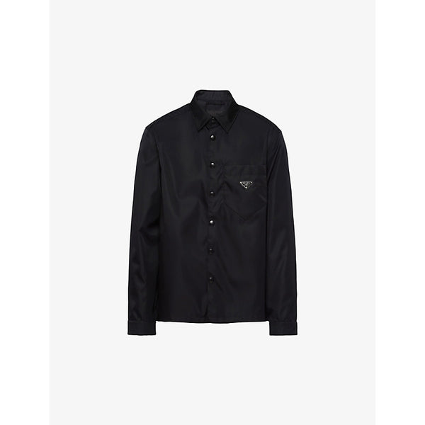  Prada Re-Nylon brand-plaque recycled-polyamide shirt