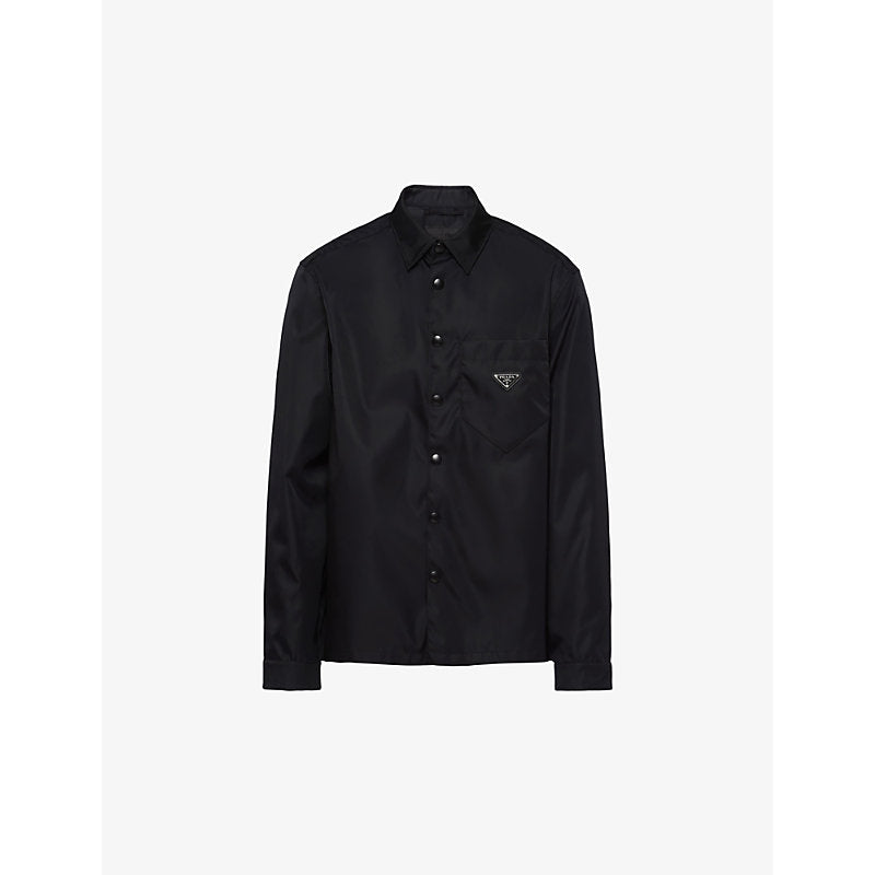  Prada Re-Nylon brand-plaque recycled-polyamide shirt