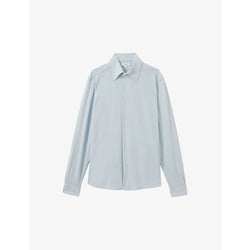  Reiss Malone slim-fit long-sleeve cotton shirt