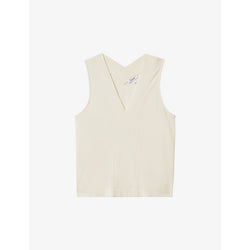 Womens Reiss Mira V-neck sleeveless woven top