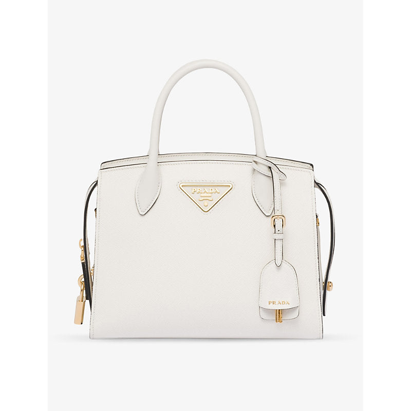  Prada Kristen saffiano mini leather top-handle bag