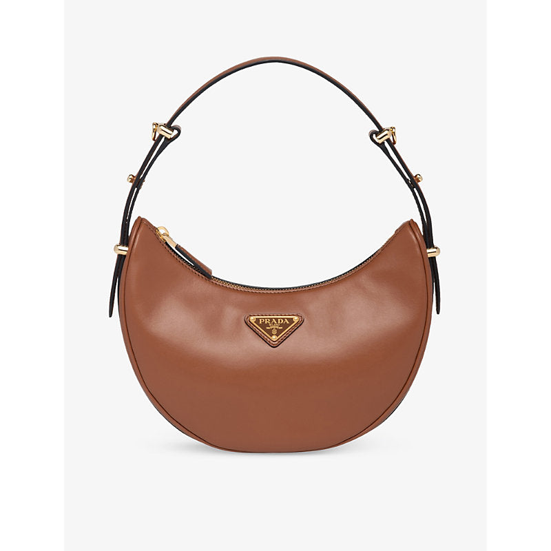  Prada Arqué leather shoulder bag