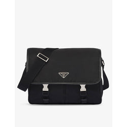 Prada Re-Nylon leather and recycled-nylon shoulder bag | Prada