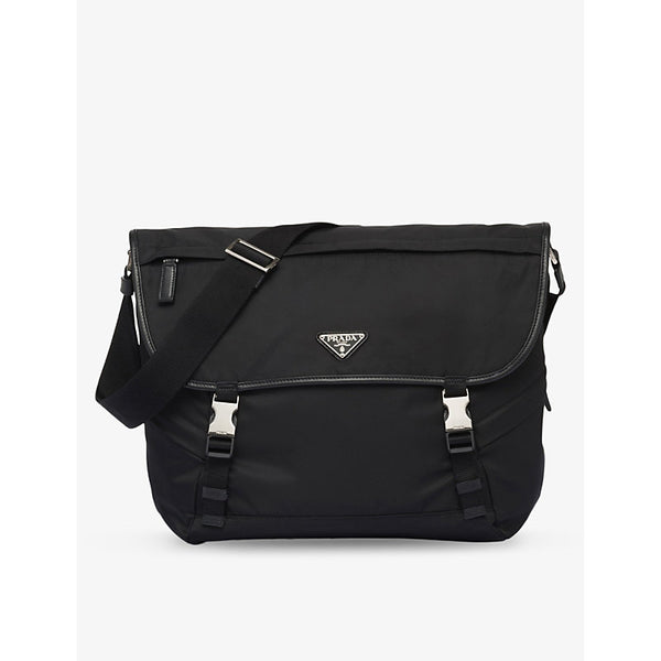 Prada Re-Nylon buckled recycled-nylon and leather cross-body bag | Prada