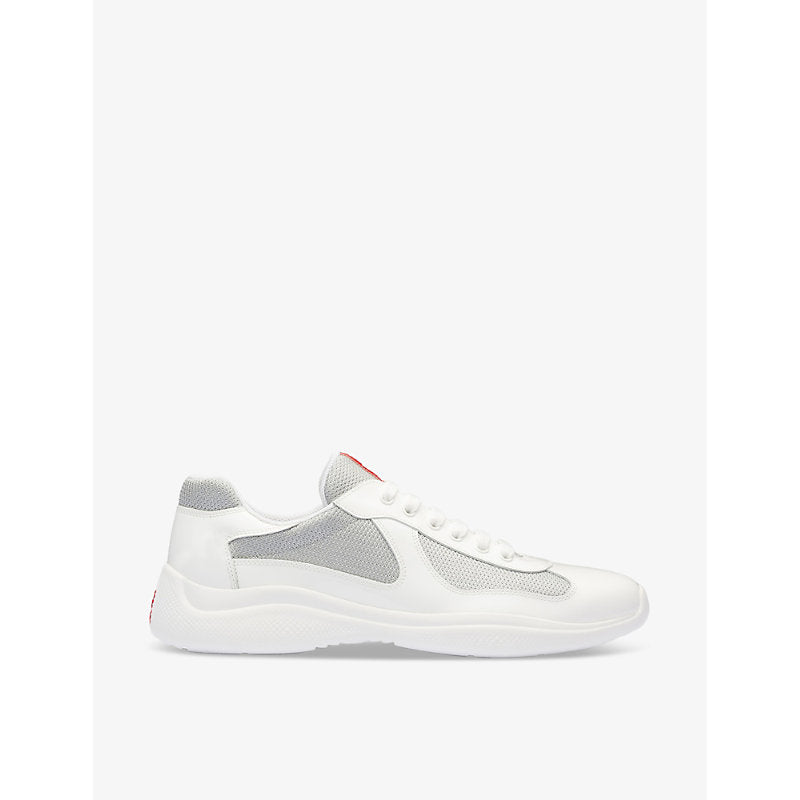 Prada America's Cup leather and mesh trainers