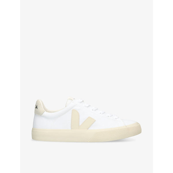 Veja Women's Campo logo-embroidered canvas low-top trainers | Veja