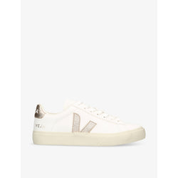 Veja Women's Campo logo-embroidered low-top leather trainers | Veja