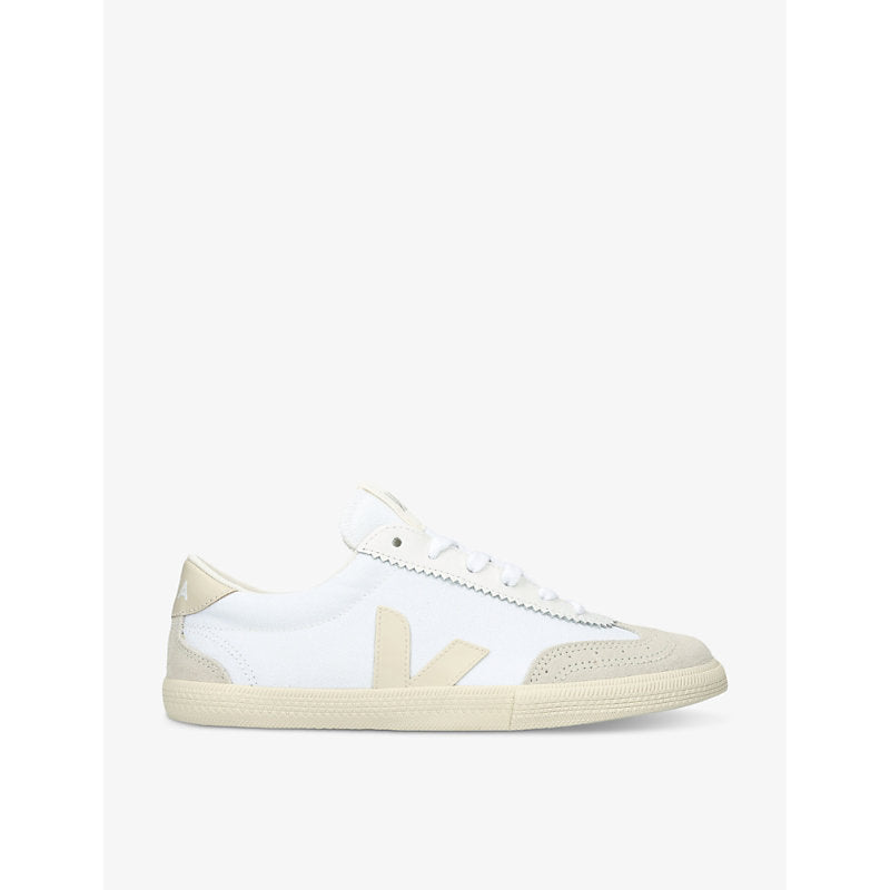 Veja Women's Volley logo-embroidered canvas low-top trainers | Veja