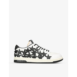 Amiri Stars brand-embossed low-top leather trainers