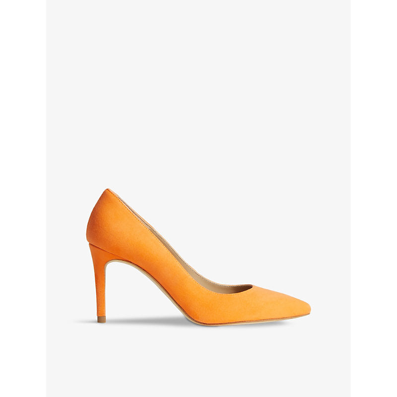 Lk Bennett Floret pointed-toe suede heeled courts