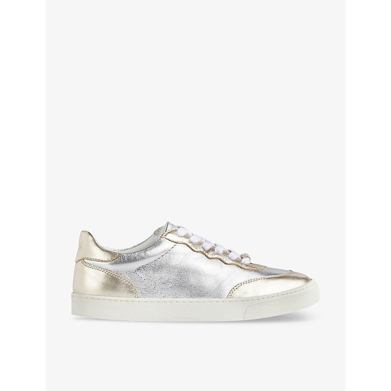 Lk Bennett Runner panelled leather low-top trainers