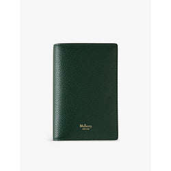 Mulberry Grained logo-embossed leather passport cover | Mulberry