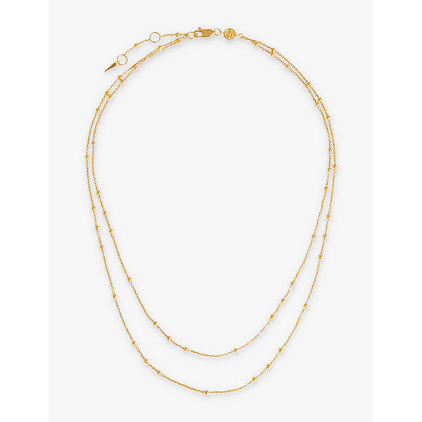 Missoma Double Chain 18ct yellow gold-plated vermeil 925 sterling-silver necklace