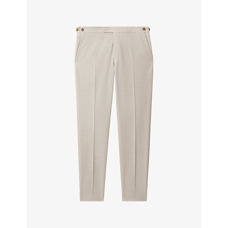  Reiss Belmont slim-fit tapered-leg stretch woven-blend trousers