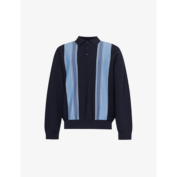  Carhartt Wip Kendricks striped cotton-knit polo shirt