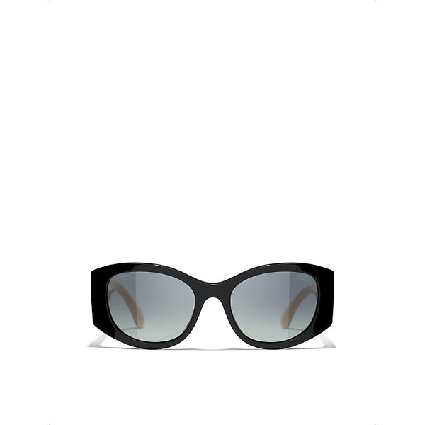 Chanel CH5524 irregular-frame acetate sunglasses