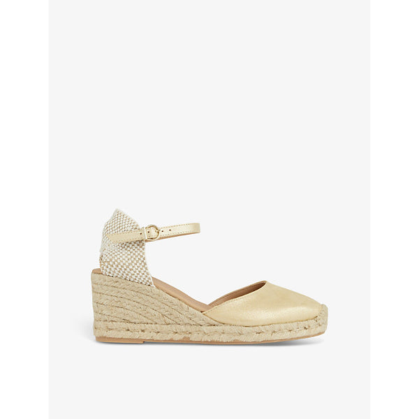 Lk Bennett Marissa wedge-heel leather espadrilles | Lk Bennett