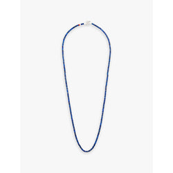  Miansai Zane sterling-silver and lapis beaded necklace