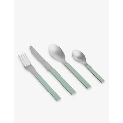 Hay Mvs square-handle stainless-steel cutlery set