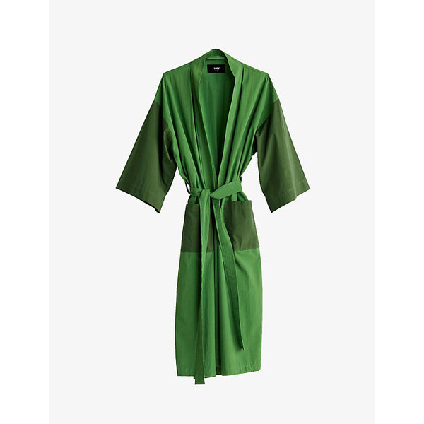 Hay Duo shawl-lapel cotton robe