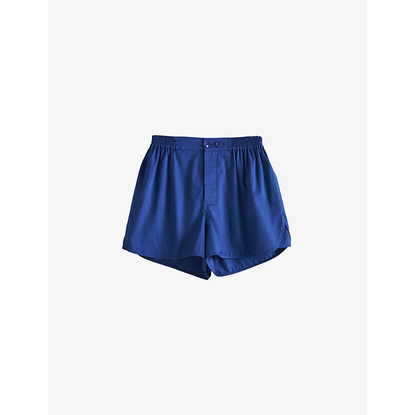 Hay Outline contrast-trim organic-cotton pyjama shorts