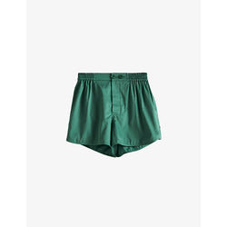  Hay Outline contrast-trim organic-cotton pyjama shorts