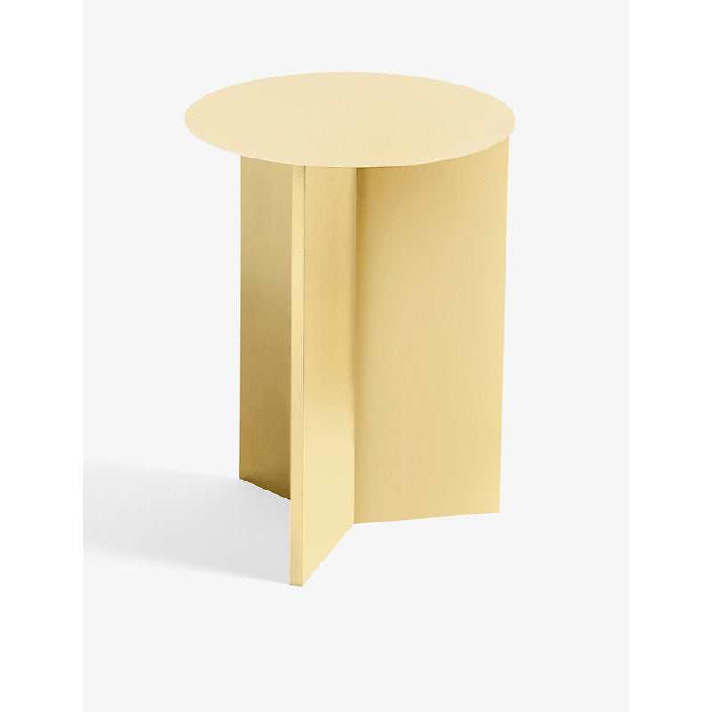 Hay Slit round power-coated steel side table 35.5cm