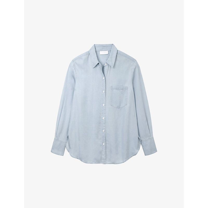  The White Company Oversized patch-pocket tencel™ shirt