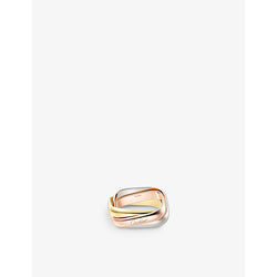 Cartier Trinity 18ct white, rose and yellow-gold ring