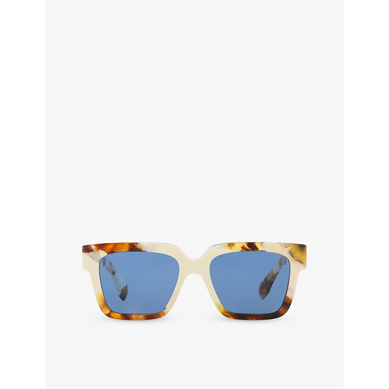 Gucci GG1626S square-frame tortoiseshell acetate sunglasses