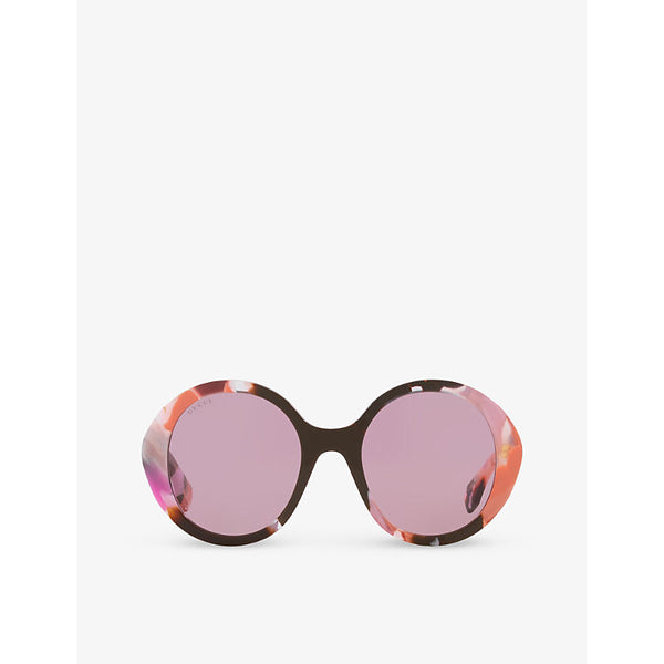 Gucci GG1628S round-frame acetate sunglasses