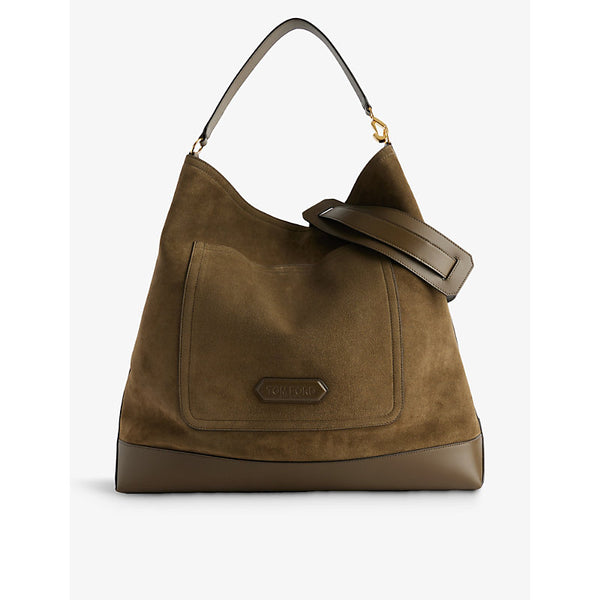 Tom Ford Slouch-shape suede tote bag | Tom Ford