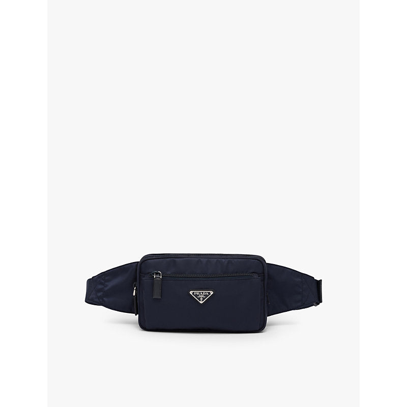 Prada Brand-plaque Re-Nylon and Saffiano-leather belt bag | Prada