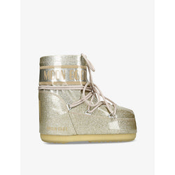 Moon Boot Icon Low glitter-embellished woven snow boots | Moon Boot