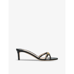 Tom Ford Gloss heeled leather mules | TOM FORD