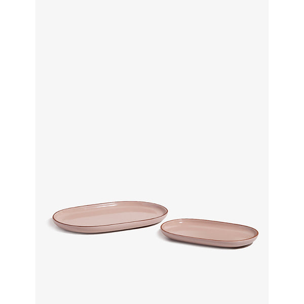 Our Place Gather ceramic platters set of two