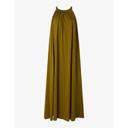 Soeur Amel halterneck cotton maxi dress | SOEUR