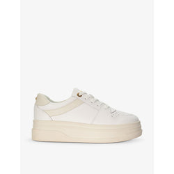 Dune Emmelie branded-hardware leather low-top trainers | Dune