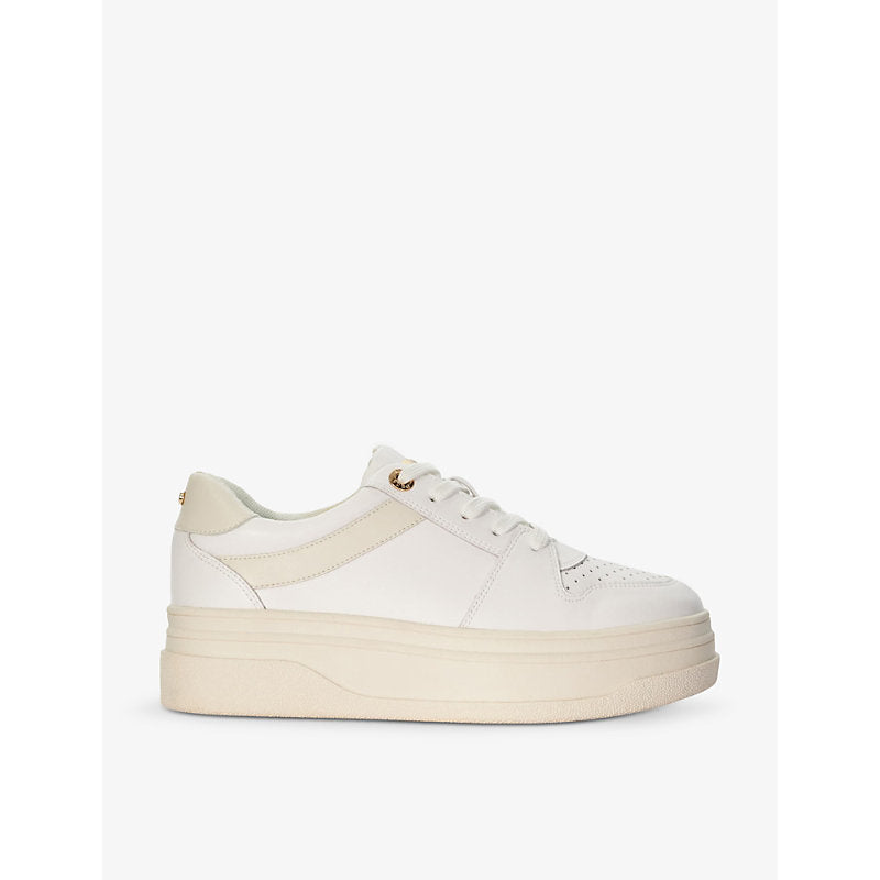 Dune Emmelie branded-hardware leather low-top trainers | Dune