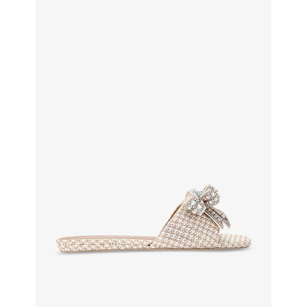  Kurt Geiger London Kensington bow-embellished flat woven sandals