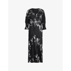  Allsaints Ani Iona jacquard-print woven midi dress