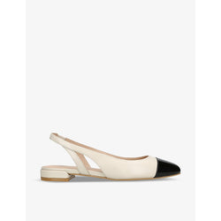 Stuart Weitzman Sleek leather slingback pumps